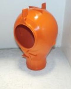 Housing for outlet B with shut-off FlexVey 90 Orange